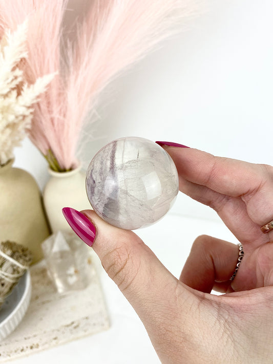 Silky Fluorite Sphere