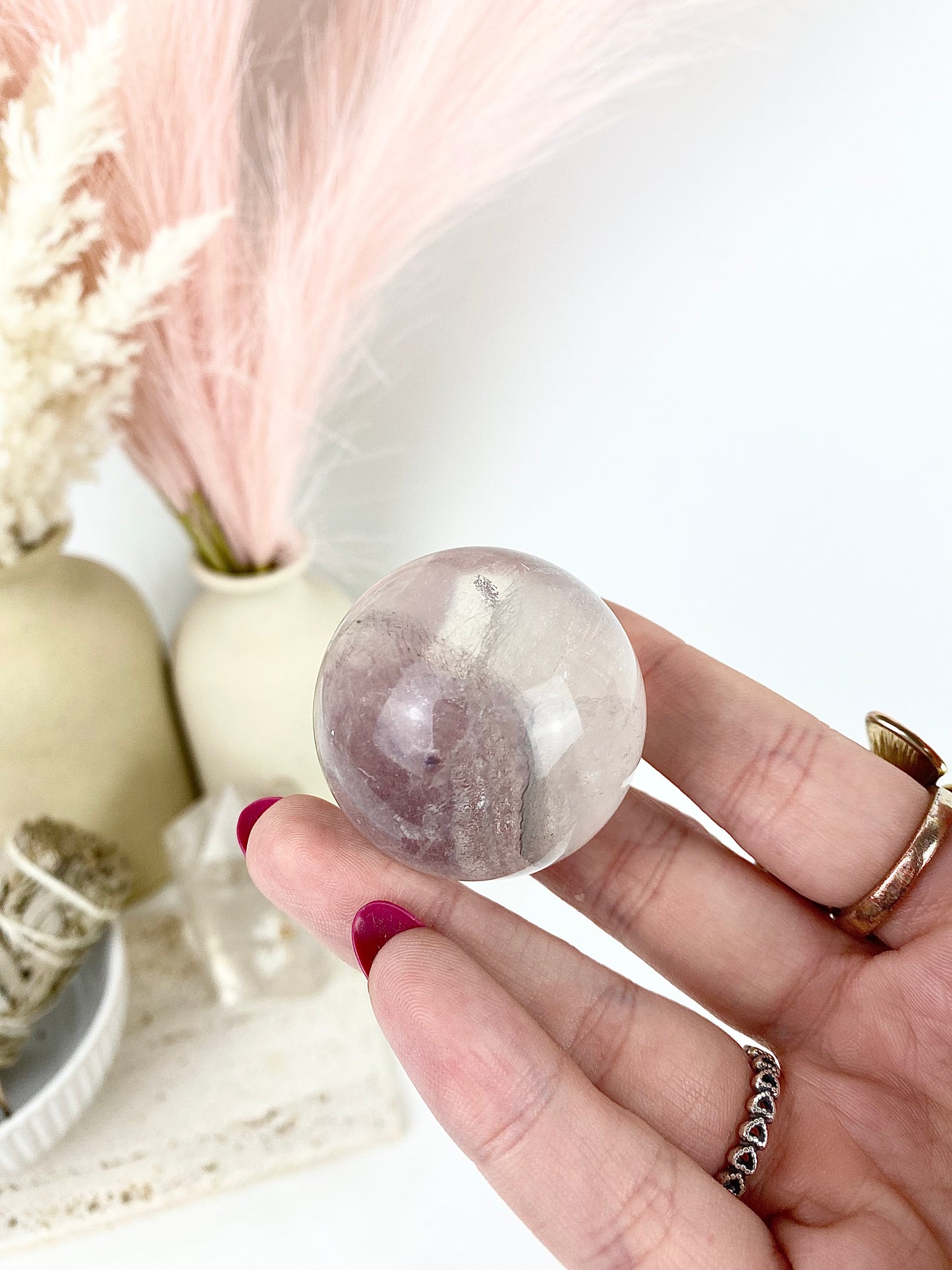 Silky Fluorite Sphere