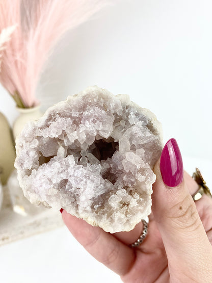 Pink Amethyst Druzy Geode