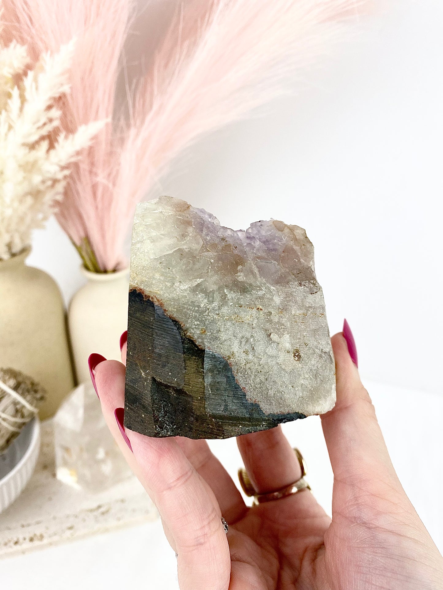 Amethyst Cut Base Cluster