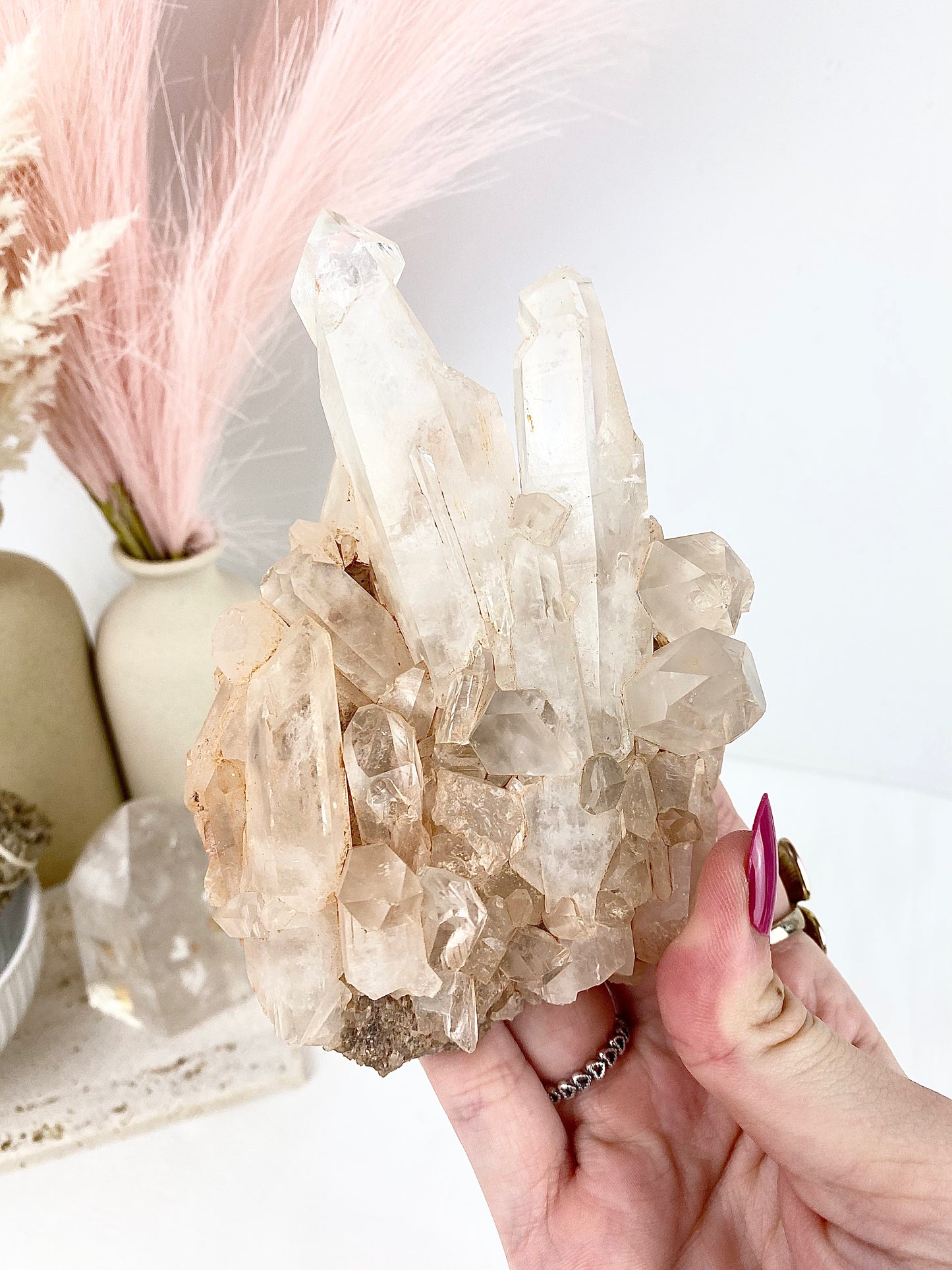 Large Clear Quartz Cluster