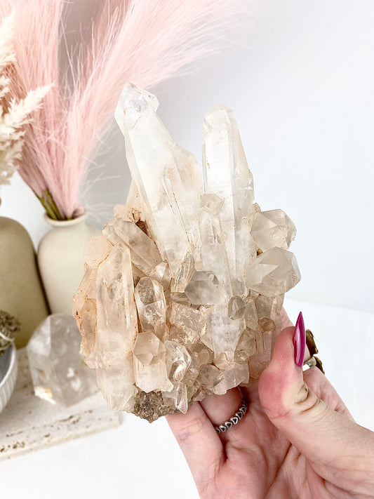 Large Clear Quartz Cluster
