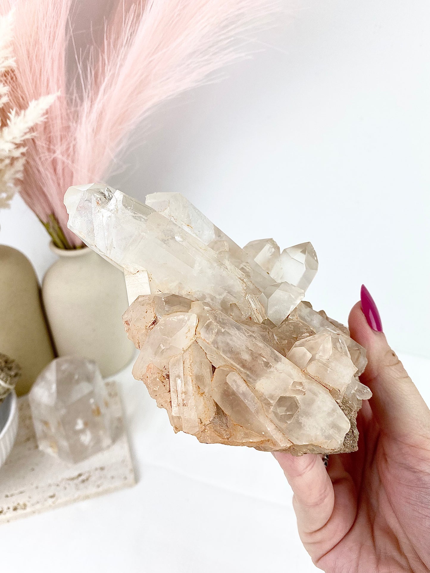 Large Clear Quartz Cluster