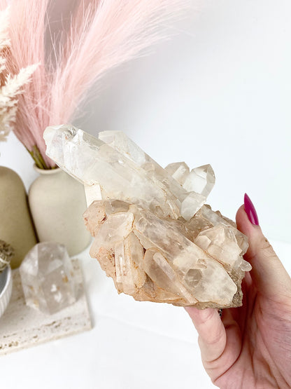 Large Clear Quartz Cluster