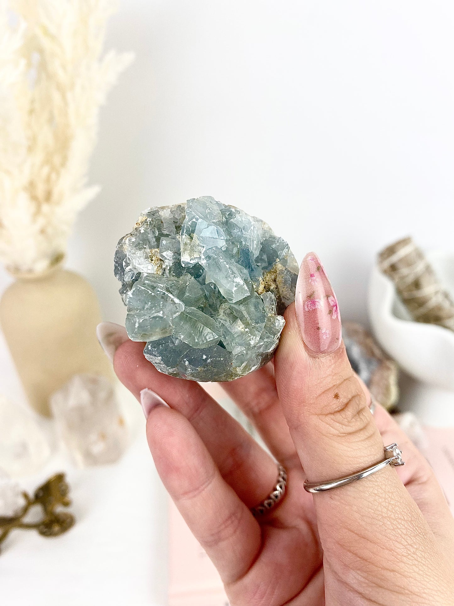 Celestite Cluster Sphere