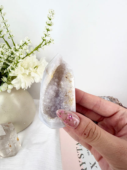 Druzy Agate Banded Towers