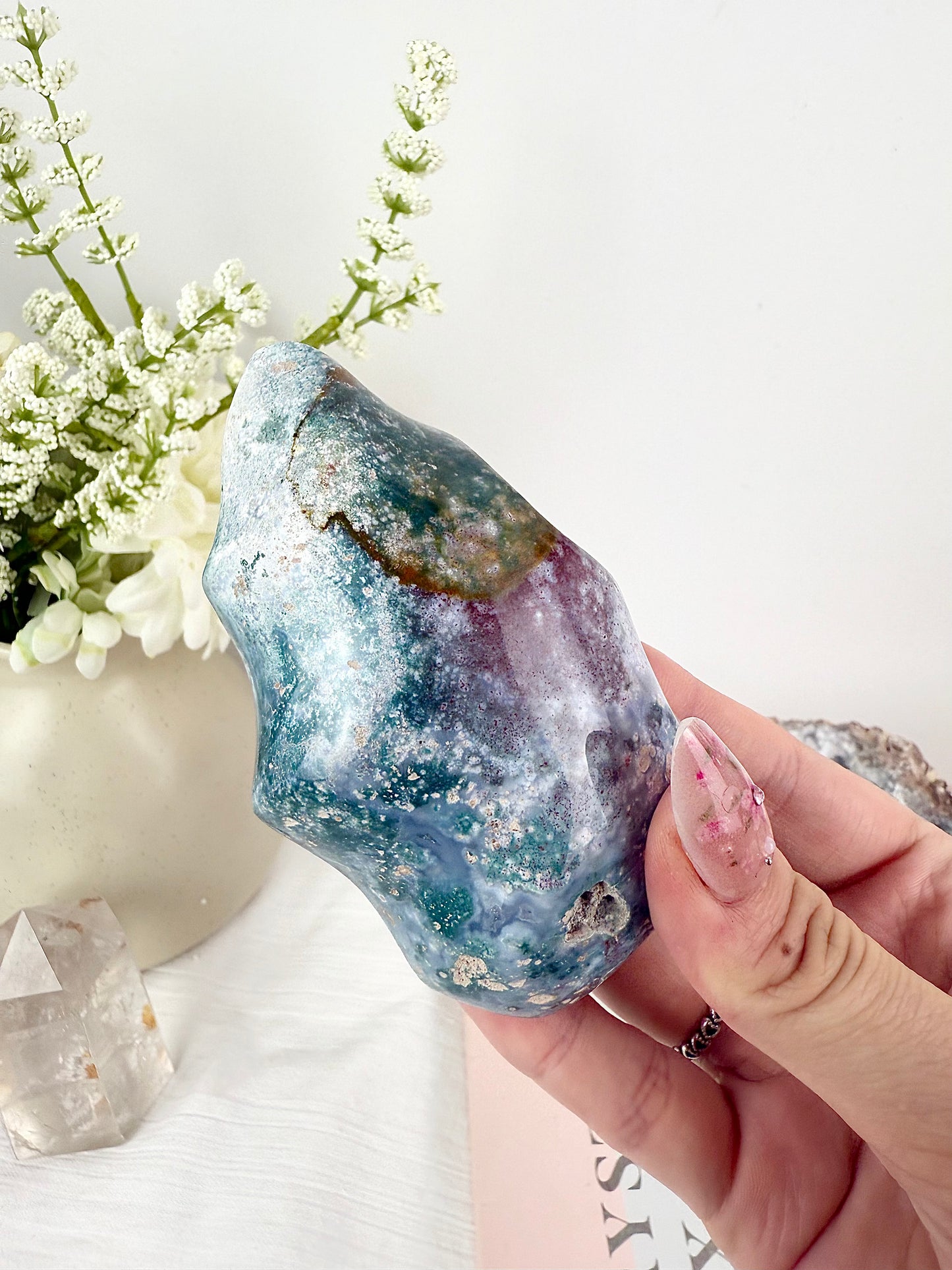 Blue Ocean Jasper Flame