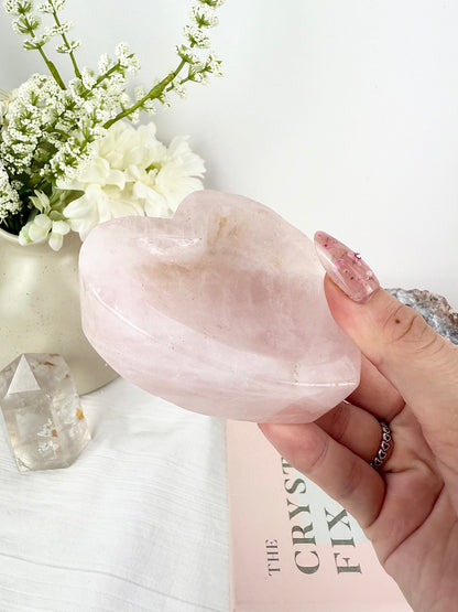Rose Quartz Heart Bowl