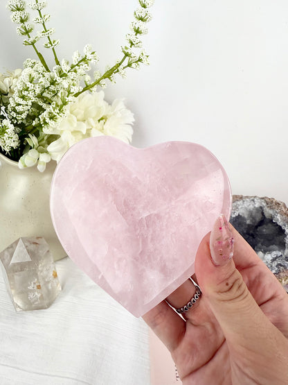 Rose Quartz Heart Bowl