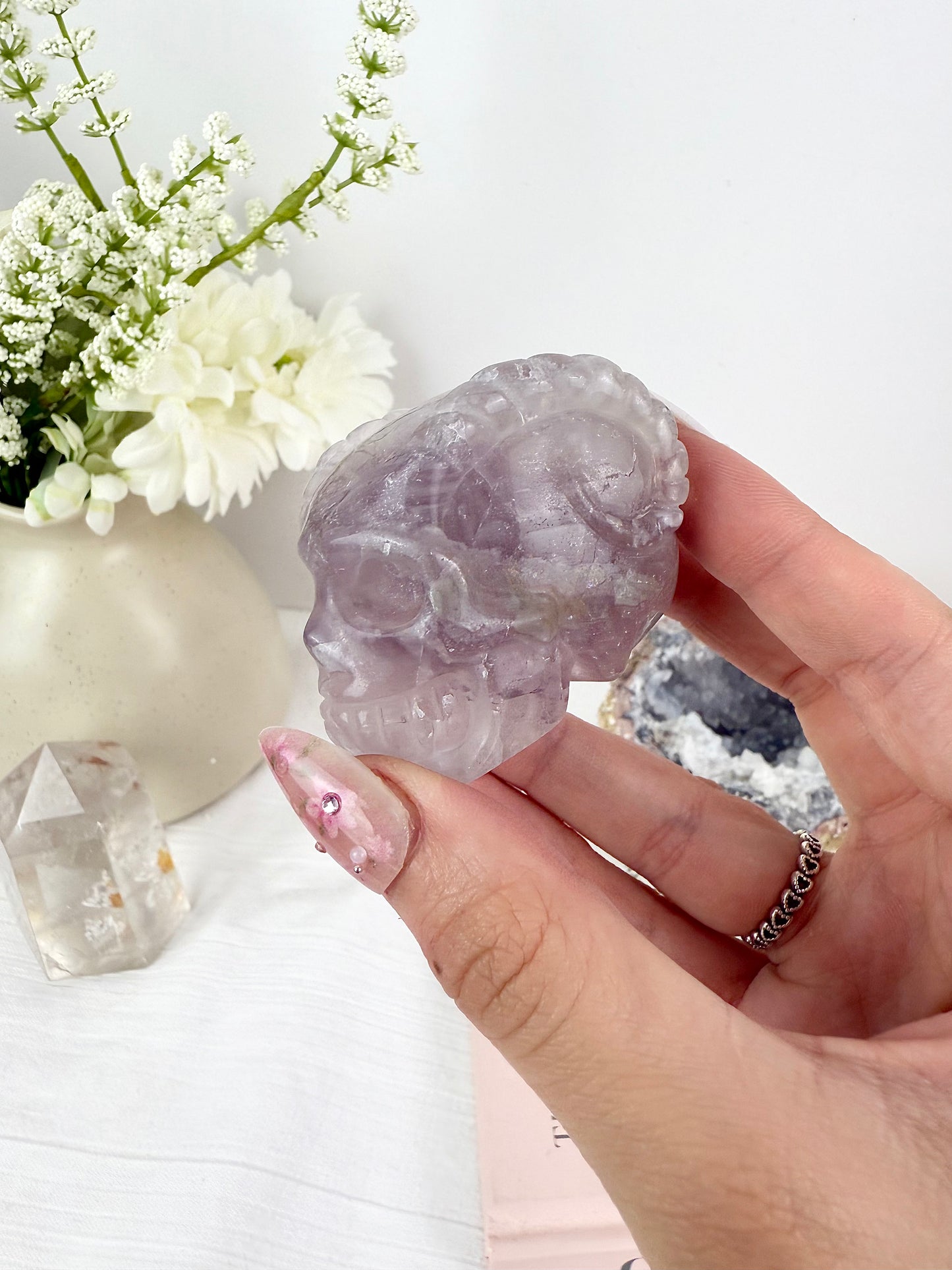 Purple Fluorite Skull