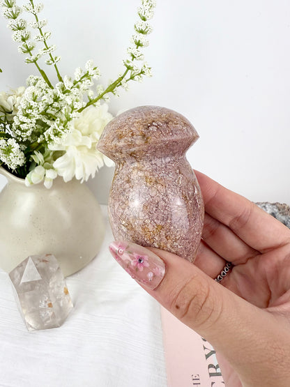 Pink Agate Mushrooms