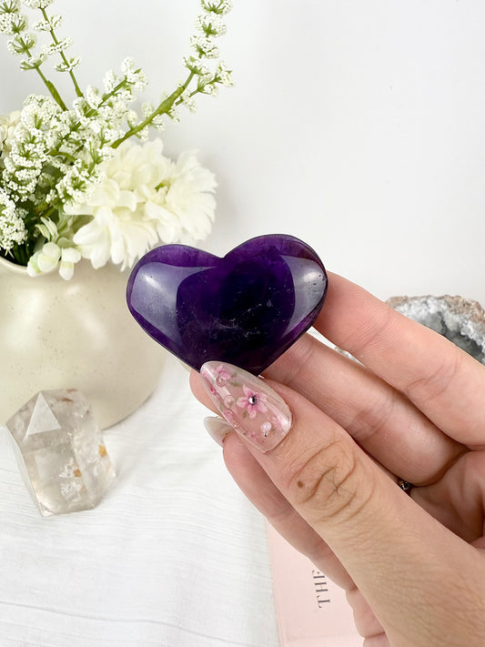 Amethyst High Quality Heart