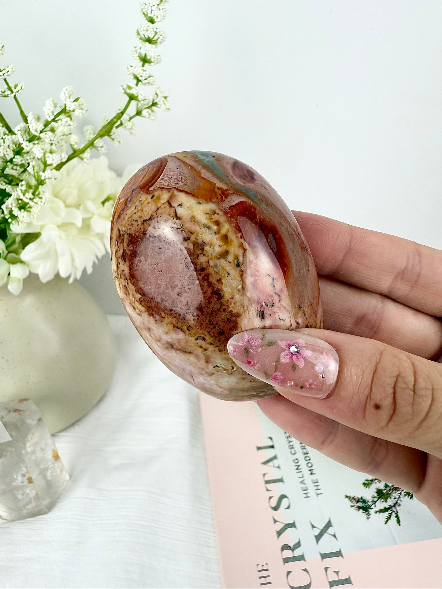 Polychrome Jasper Large Palm Stone