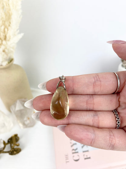 s925 Silver Citrine Pendant