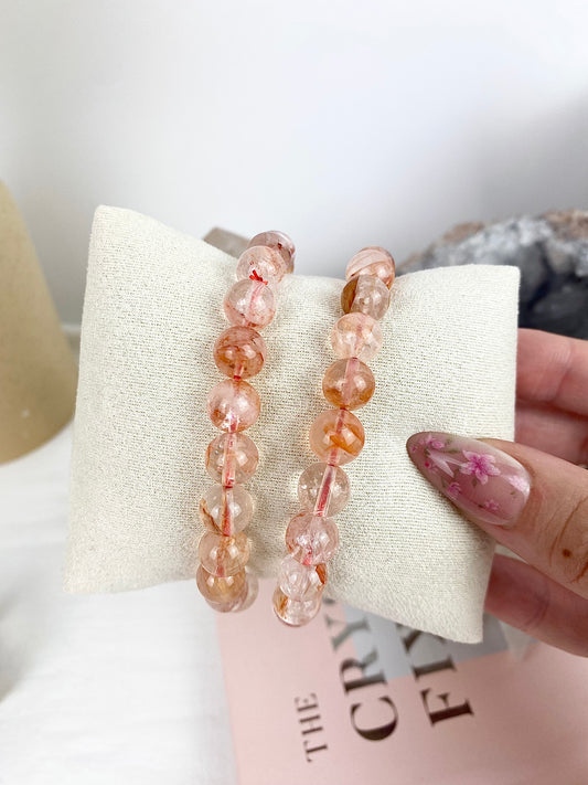 A-Grade Fire Quartz Beaded Bracelet ✧ 8mm