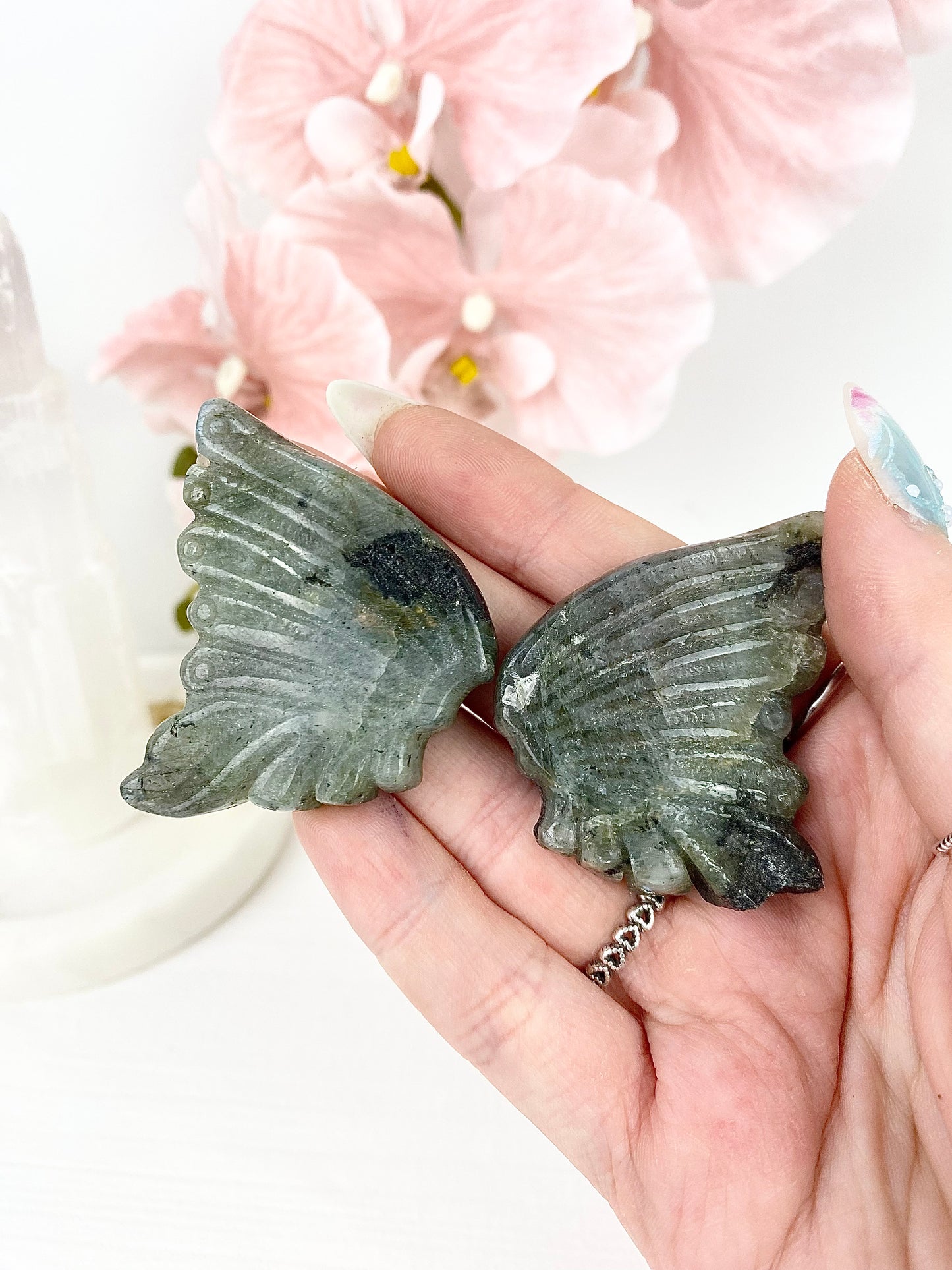 Labradorite Wings Set