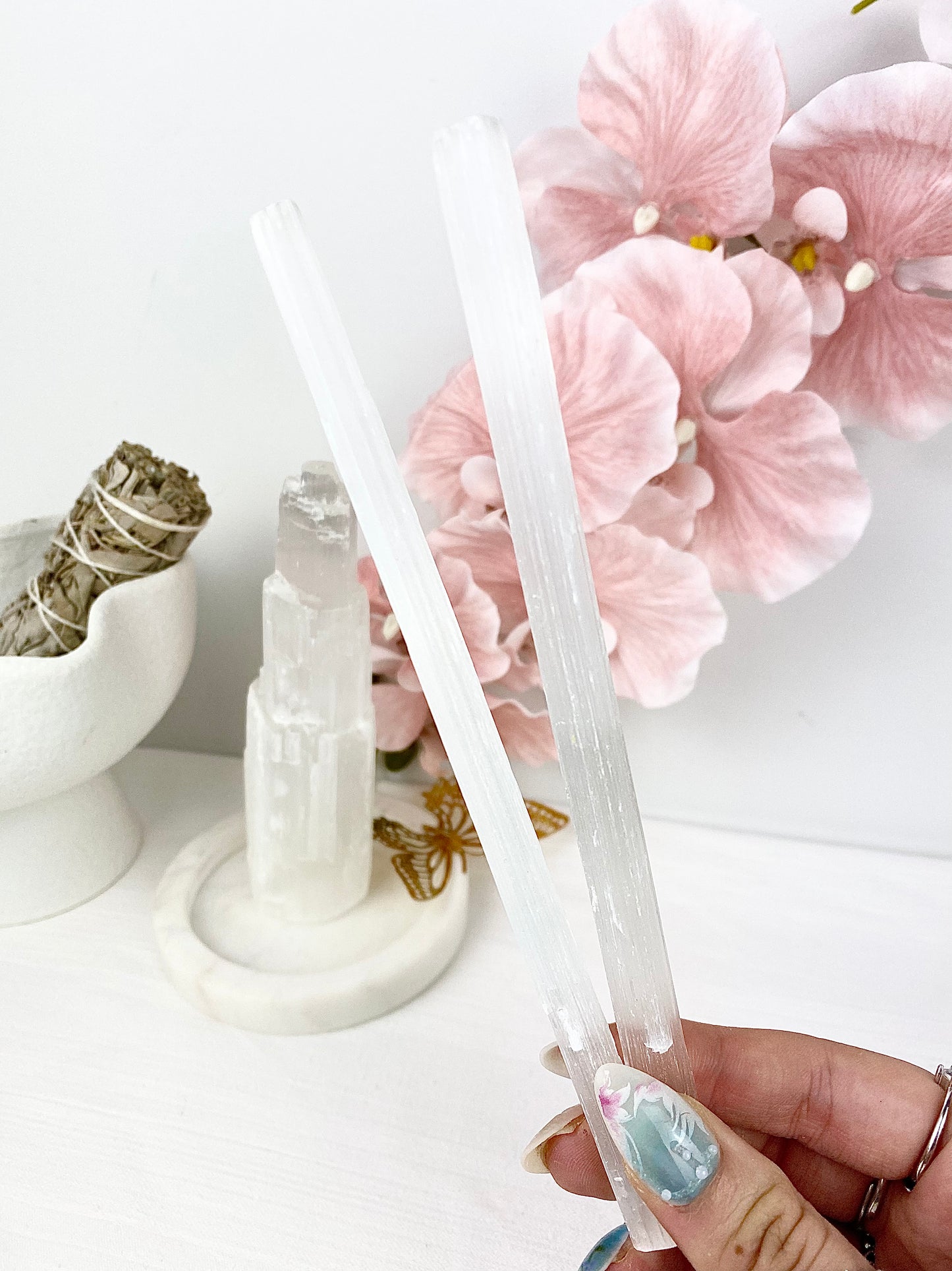 Selenite Wands