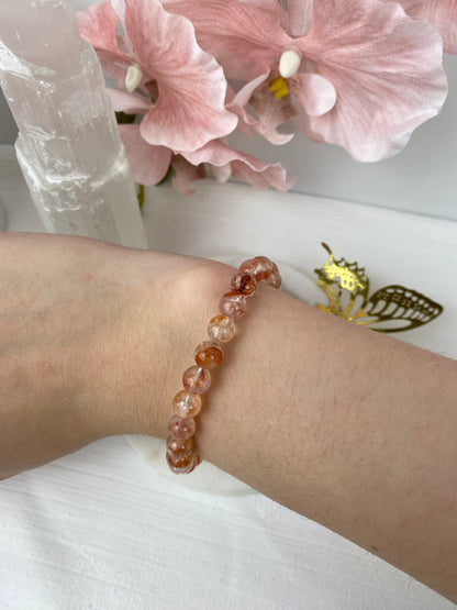 Fire Quartz Beaded Bracelet