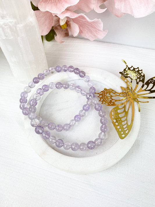 Lavender Amethyst Beaded Bracelets