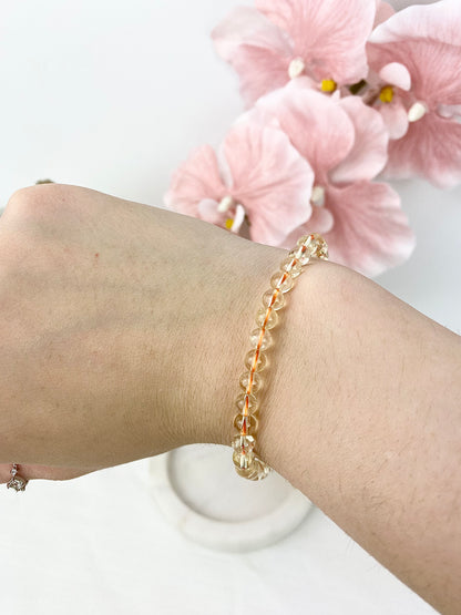 Citrine Beaded Bracelet