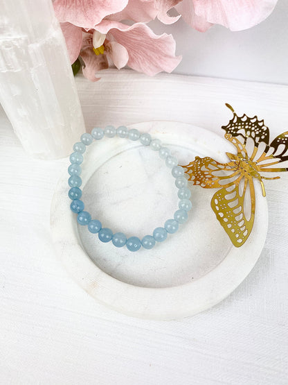 Aquamarine Beaded Bracelet