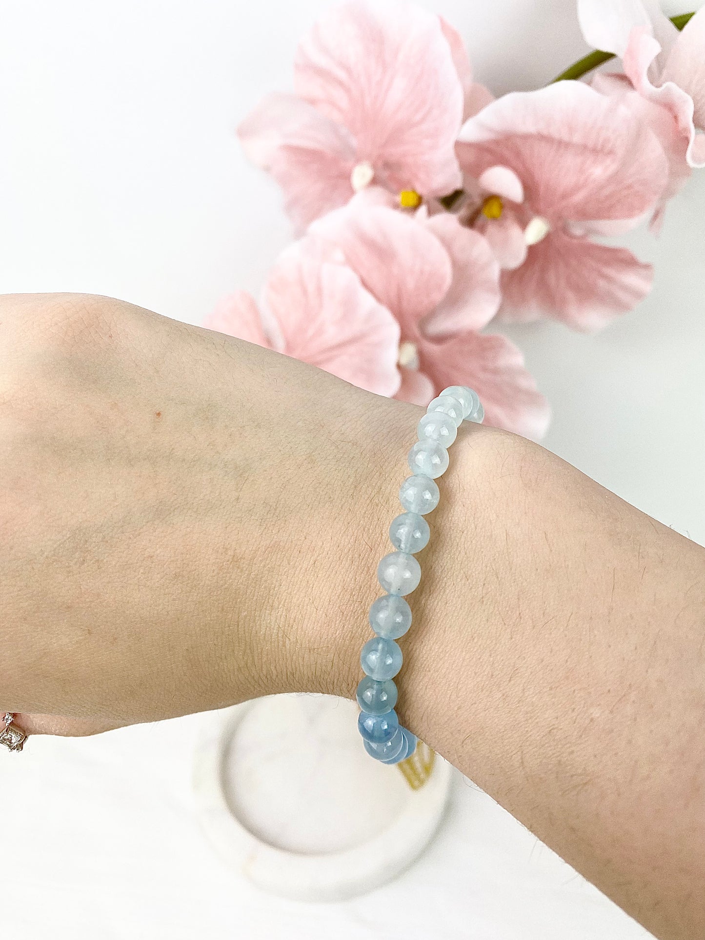 Aquamarine Beaded Bracelet