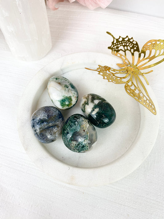 Moss Agate Tumbles