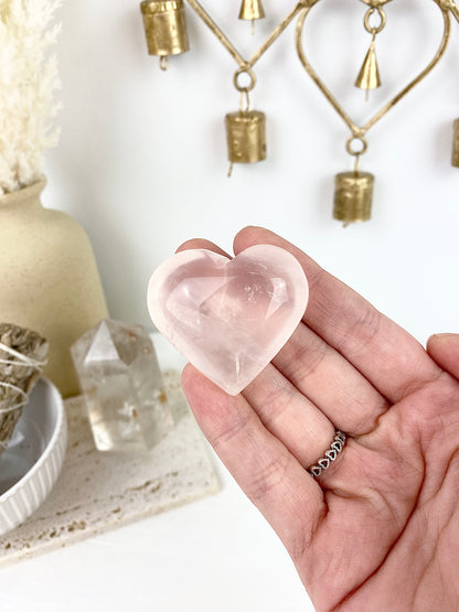 ♡ Gemmy Rose Quartz Hearts ♡