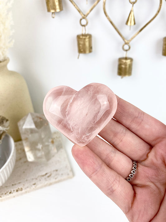 ♡ Gemmy Rose Quartz Hearts ♡