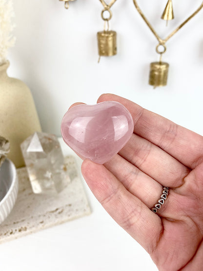 ♡ Gemmy Rose Quartz Hearts ♡