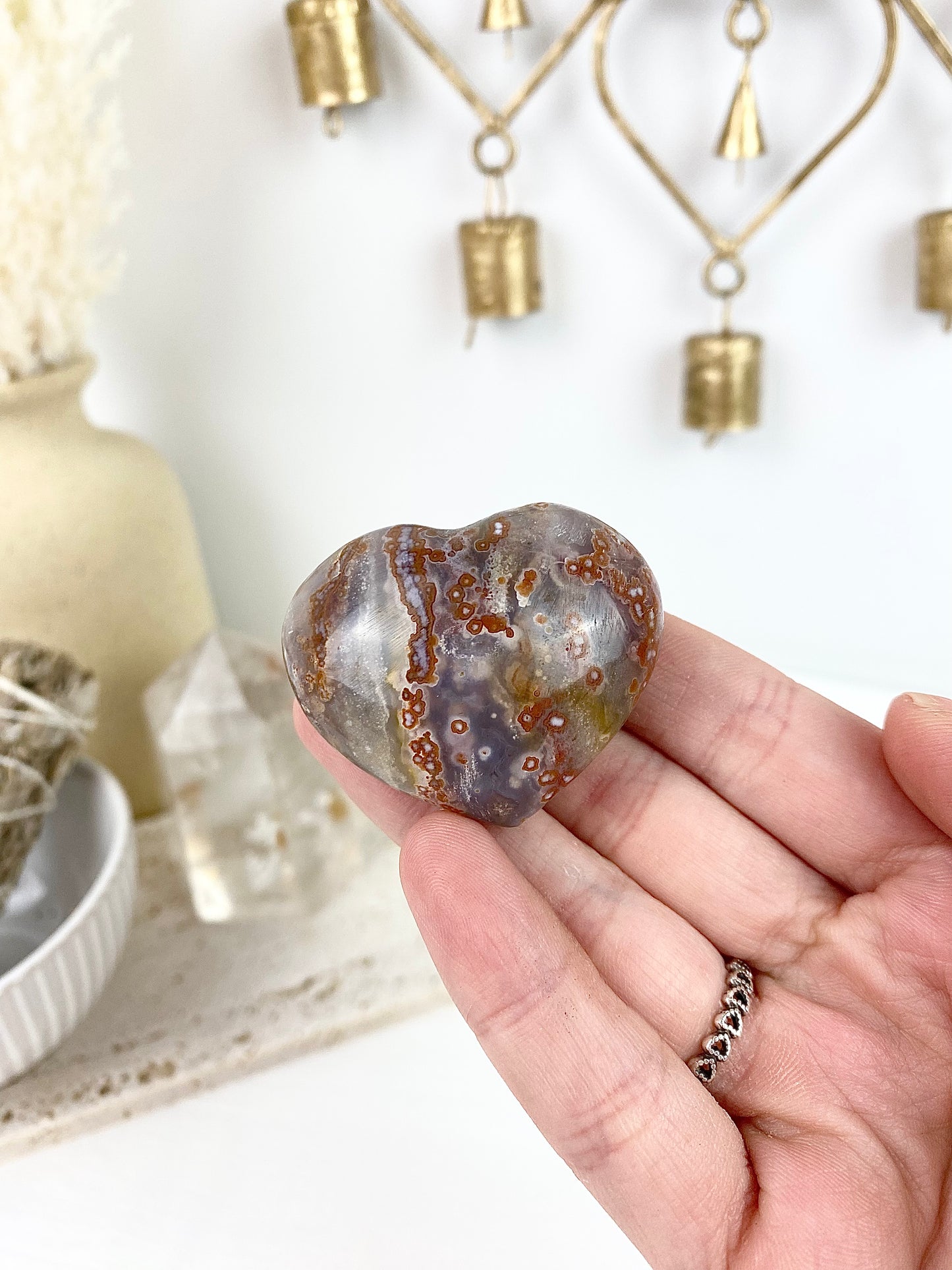 ✿ Rainbow Bubble Ocean Jasper Hearts ✿