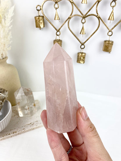 Rose Quartz Large Tower (imperfect)
