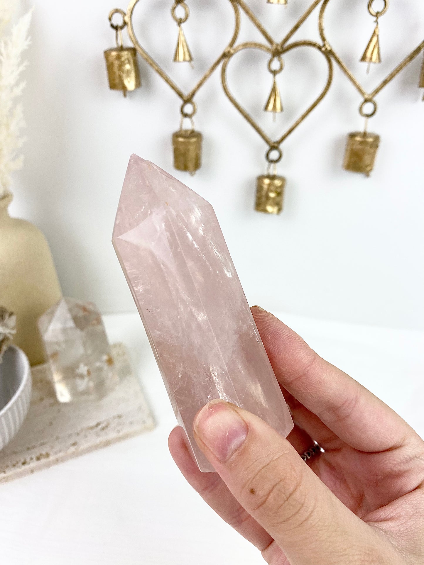 Rose Quartz Large Tower (imperfect)