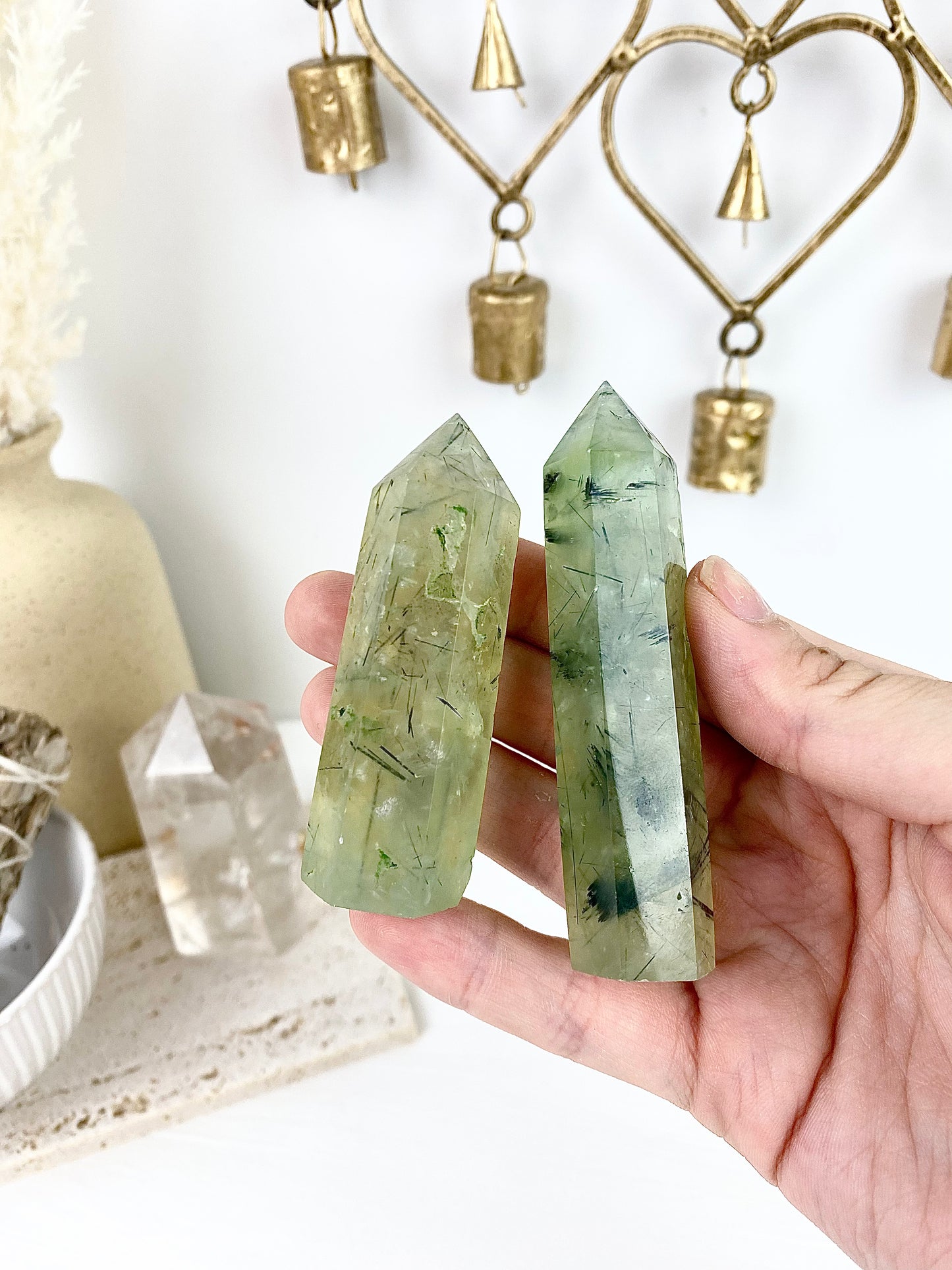 Prehnite Towers – Whirl Crystals