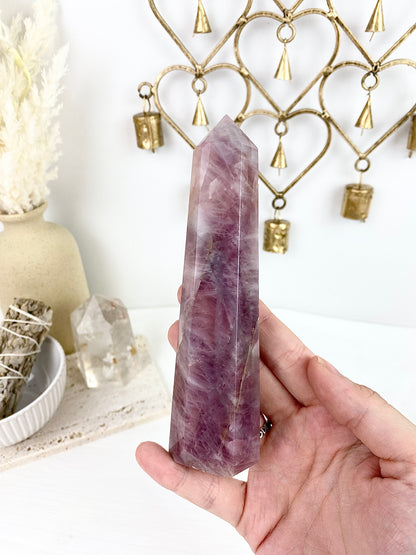 Lavender Rose Quartz Large Tower