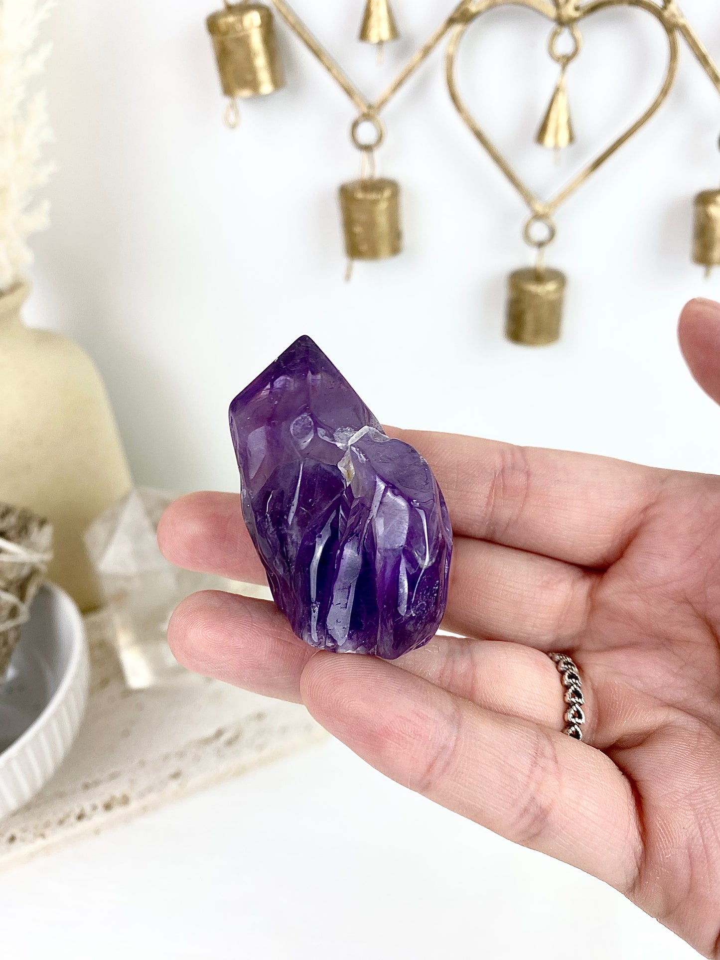 Amethyst Crystal Carving