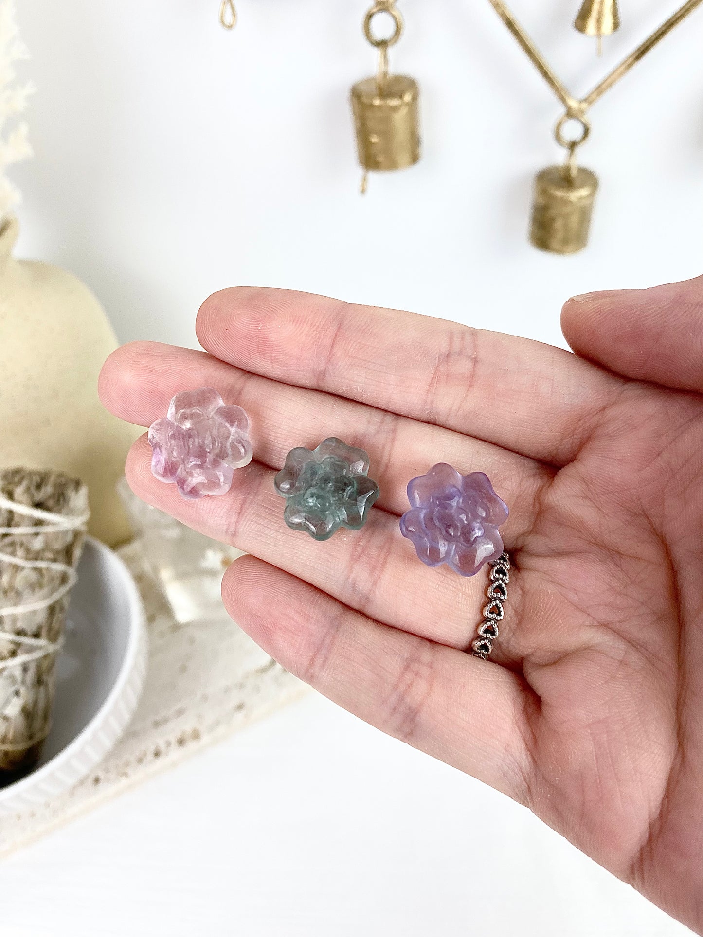 Mini Fluorite Flowers