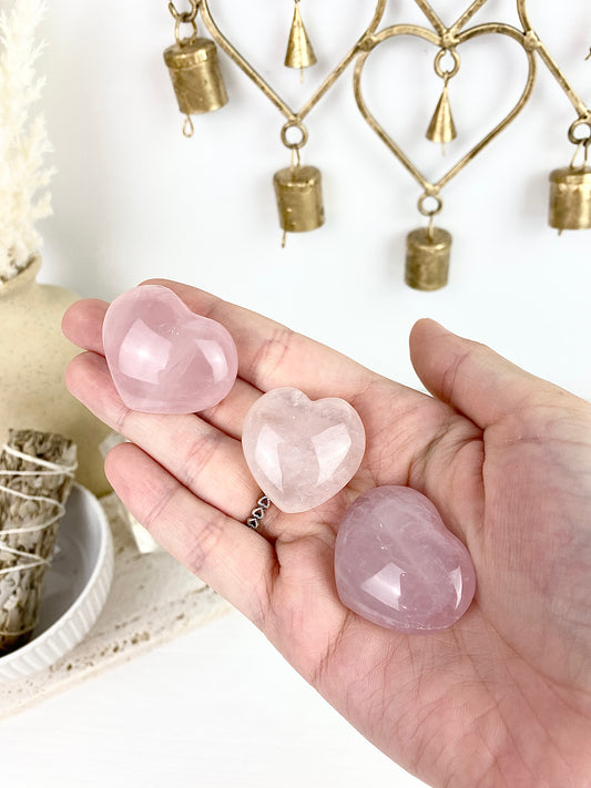 Rose Quartz Hearts