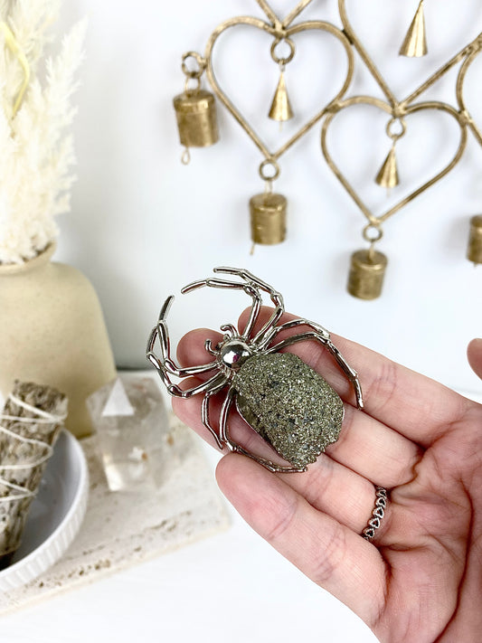 🕷️ Pyrite Silver Spider 🕷️