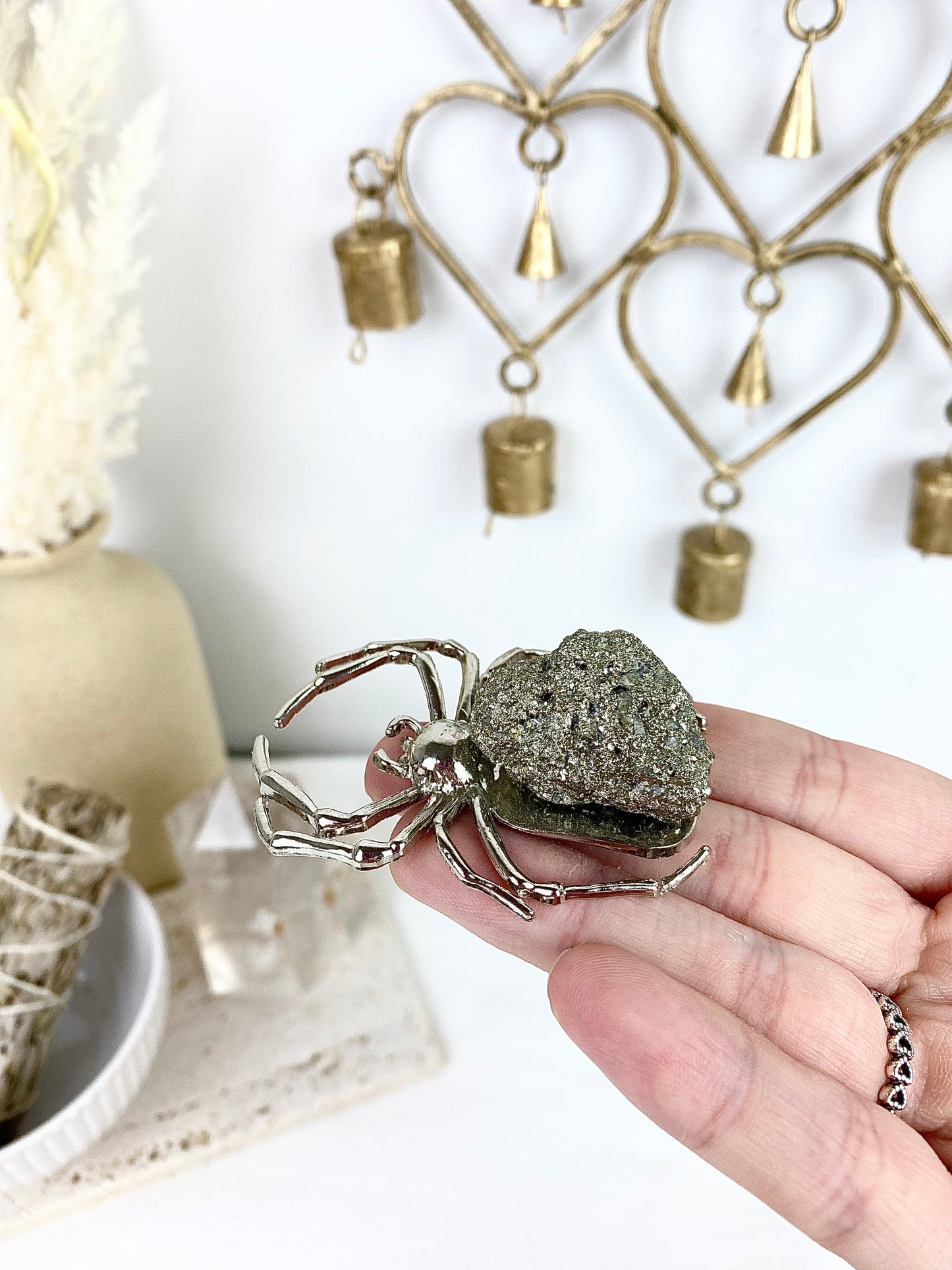 🕷️ Pyrite Silver Spider 🕷️