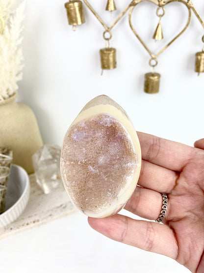 ✧ Druzy Agate Amethyst Egg ✧