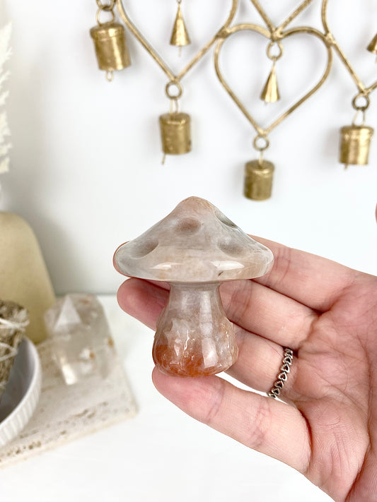 Peach Moonstone Mushroom