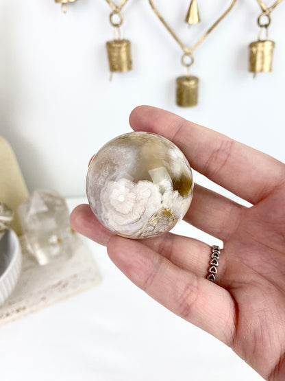 Flower Agate Sphere #2