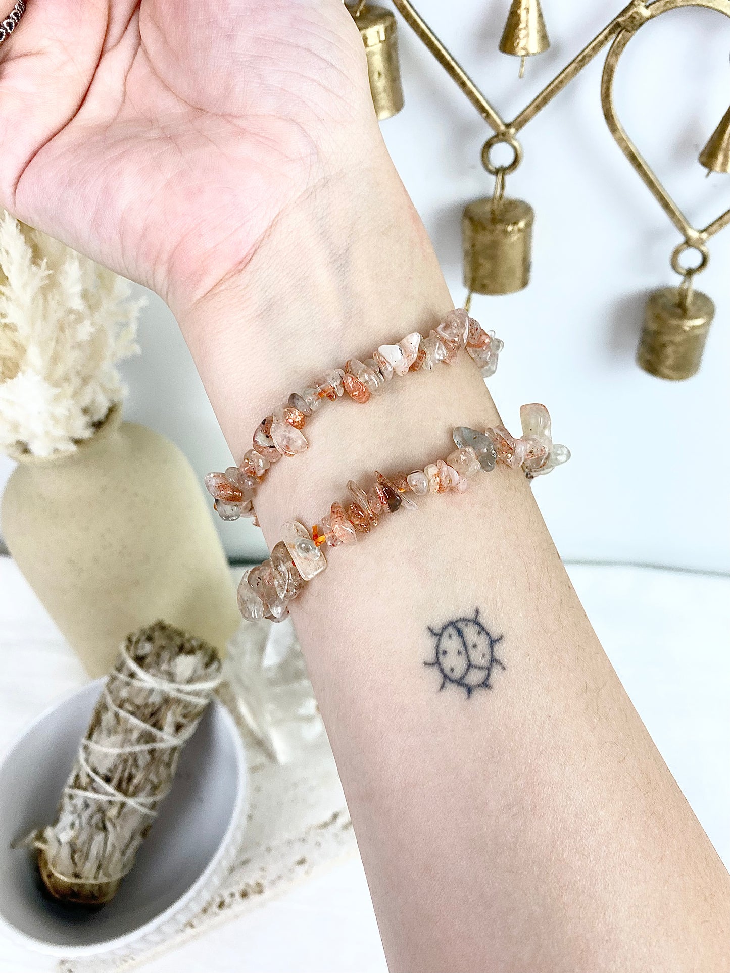 Sunstone Chip Bracelets