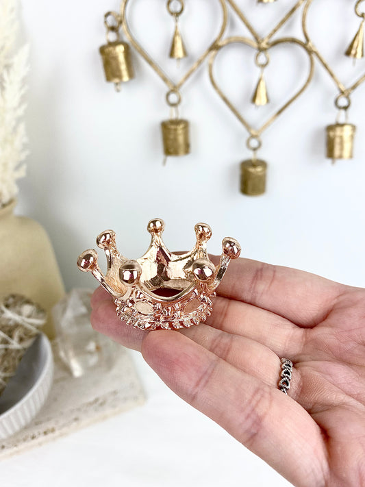 Rose Gold Crown Sphere Stand