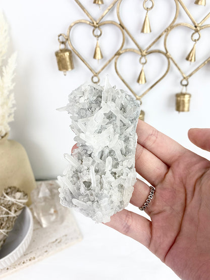 Chrysanthemum Clear Quartz Specimen