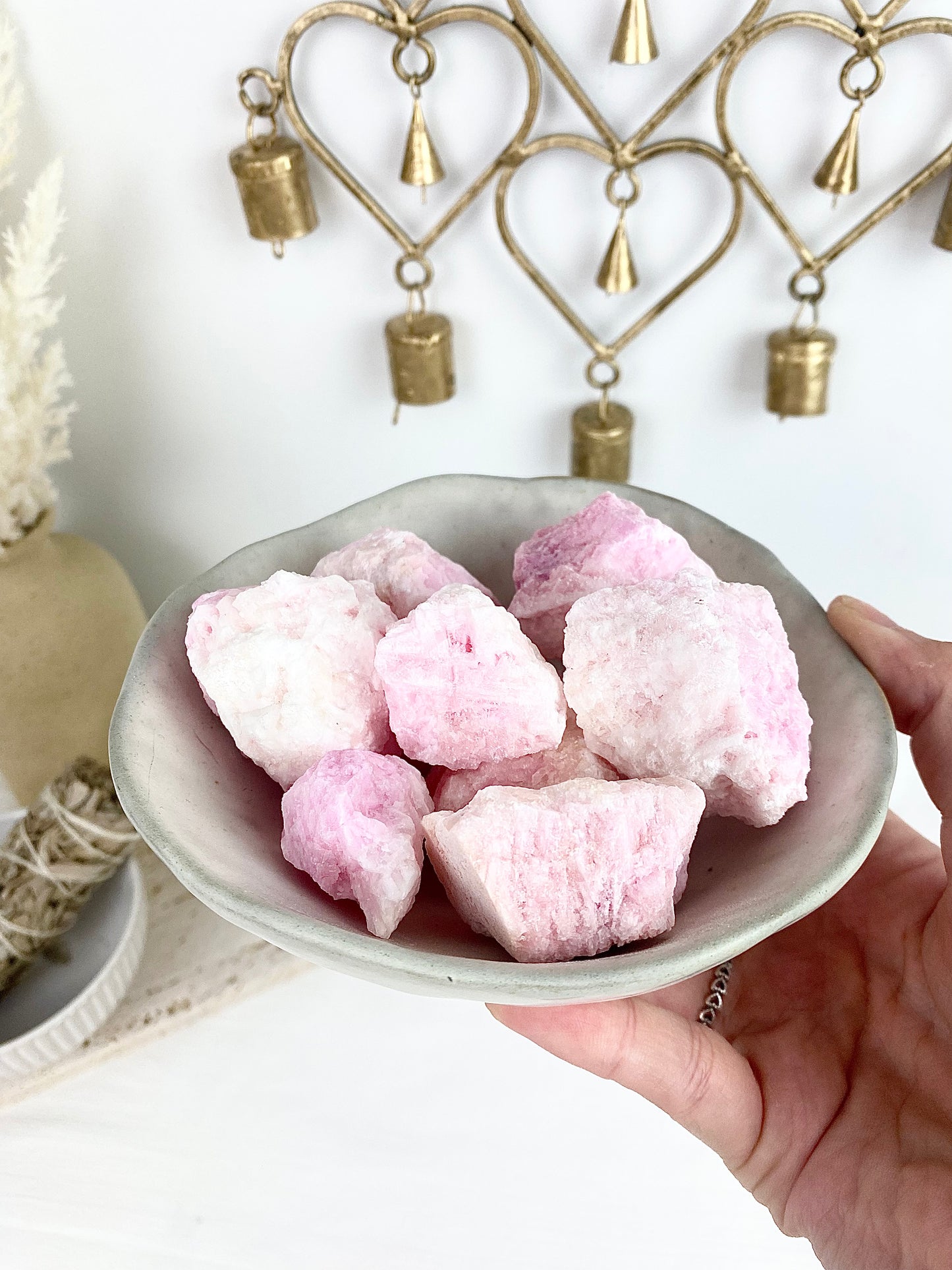 Bubblegum Pink Aragonite Raw Chunks