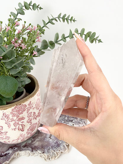 High Quality Light Amethyst Point (with rainbow inclusions!)