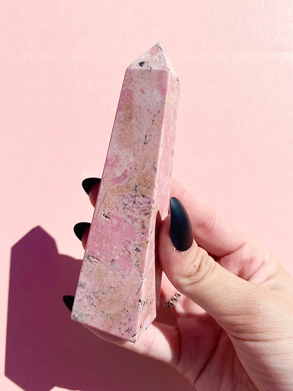 ♡ Peruvian Rhodonite Obelisks ♡