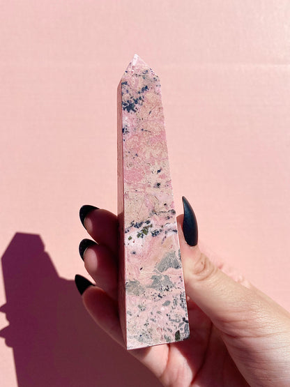 ♡ Peruvian Rhodonite Obelisks ♡